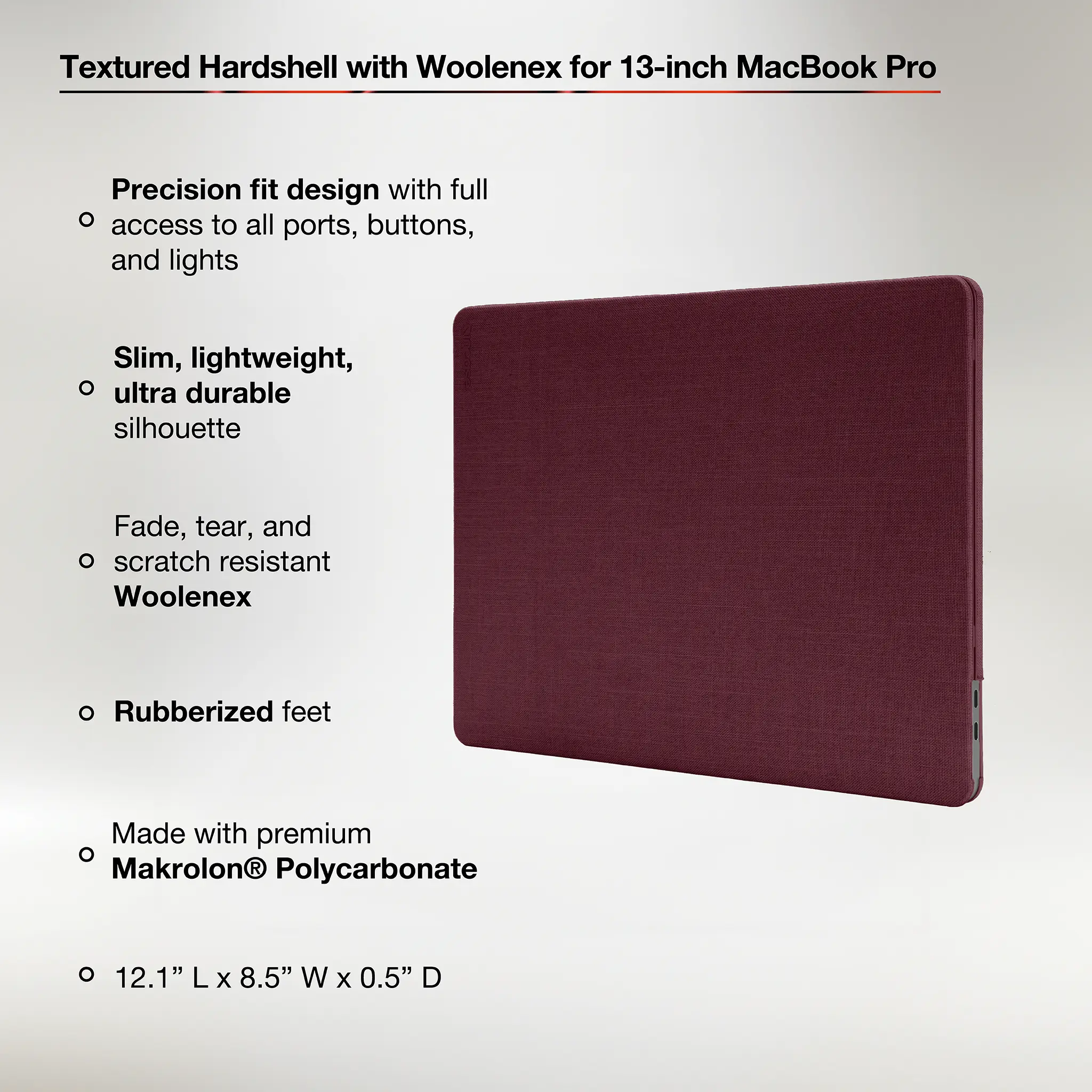 Incase Textured Hardshell with Woolenex for MacBook Pro 13"
