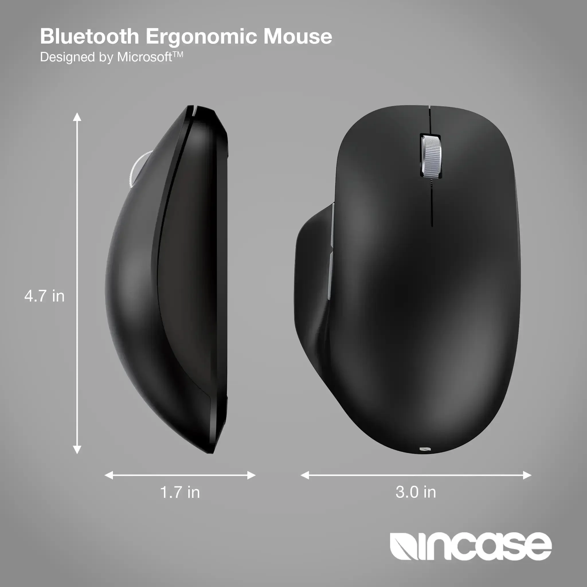 Incase Designed by Microsoft™ Bluetooth Ergonomic Mouse