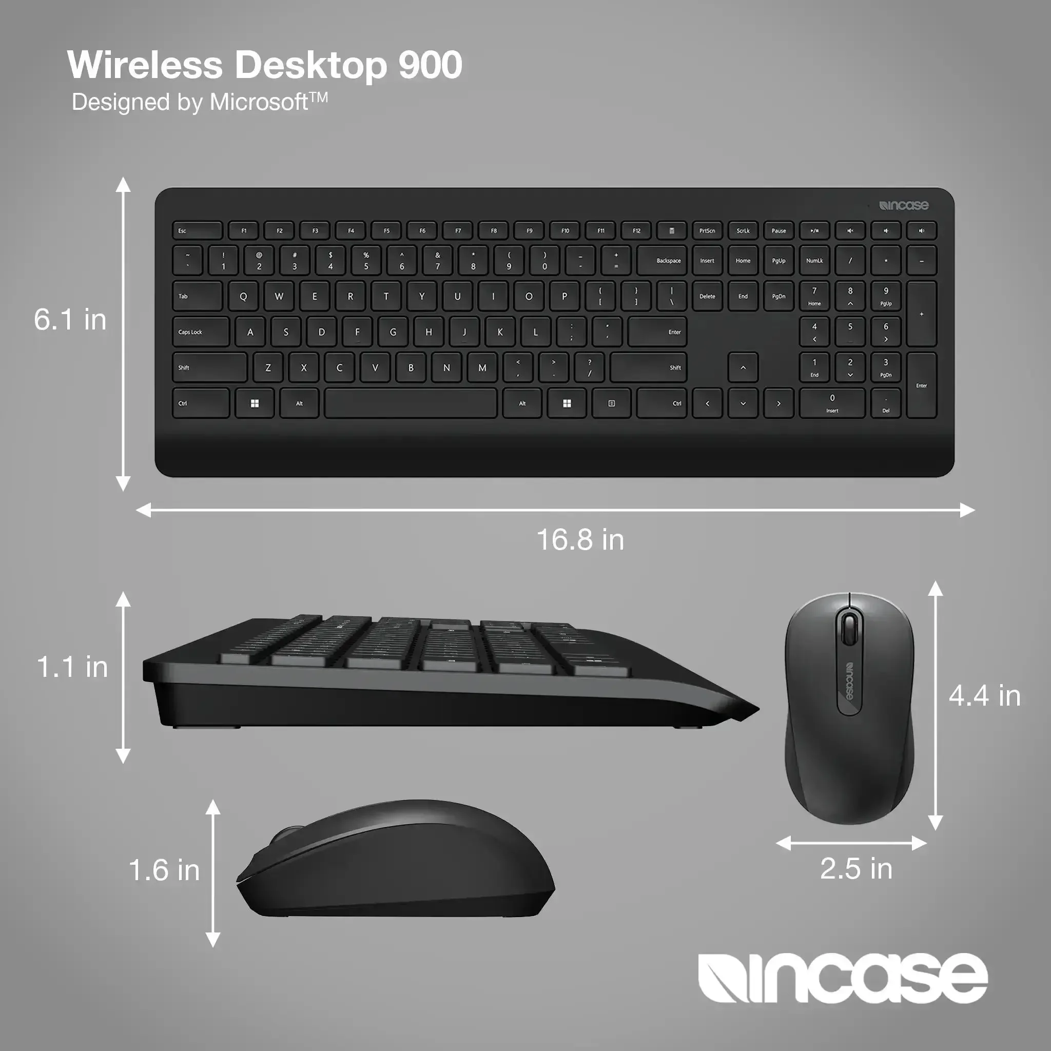 Incase Designed by Microsoft™ Wireless Desktop 900