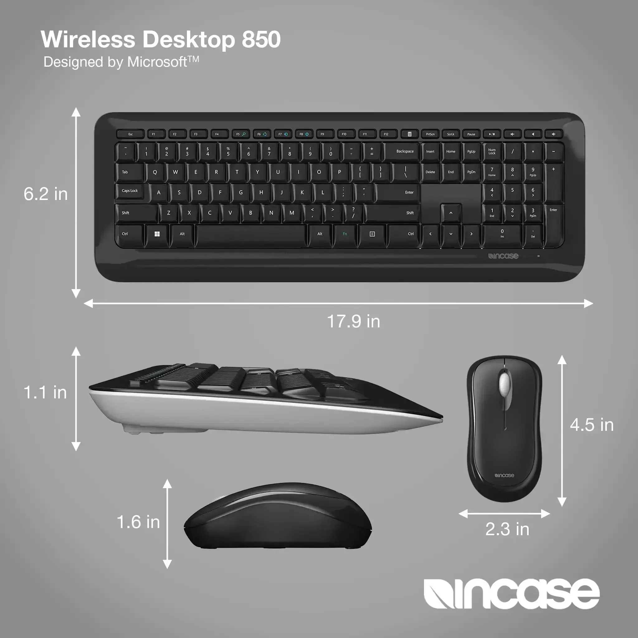 Incase Designed by Microsoft™ Wireless Desktop 850