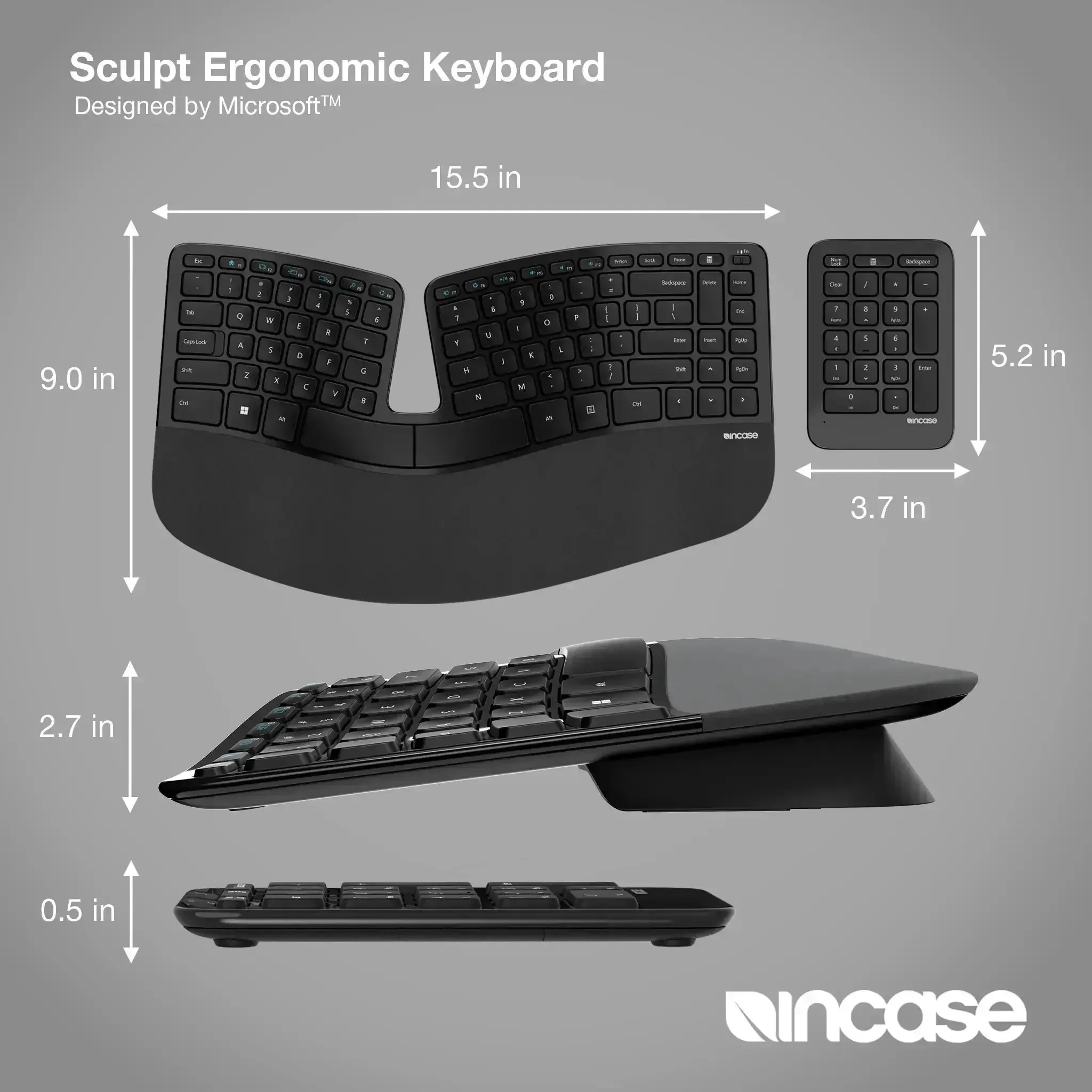 Incase Designed by Microsoft™ Sculpt Ergonomic Keyboard 4 Incase Designed by Microsoft™ Sculpt Ergonomic Keyboard