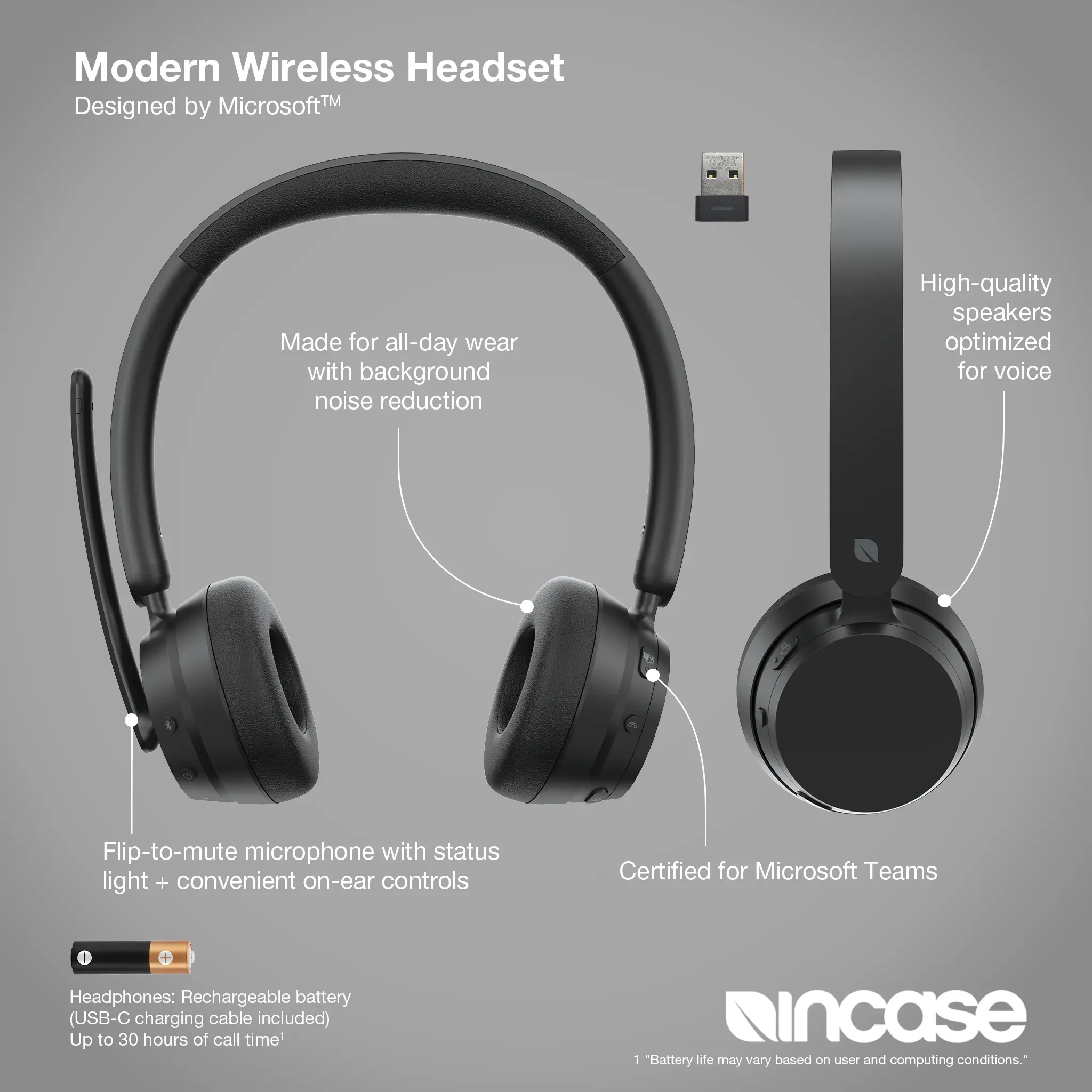 Incase Designed by Microsoft™ Modern Wireless Headset