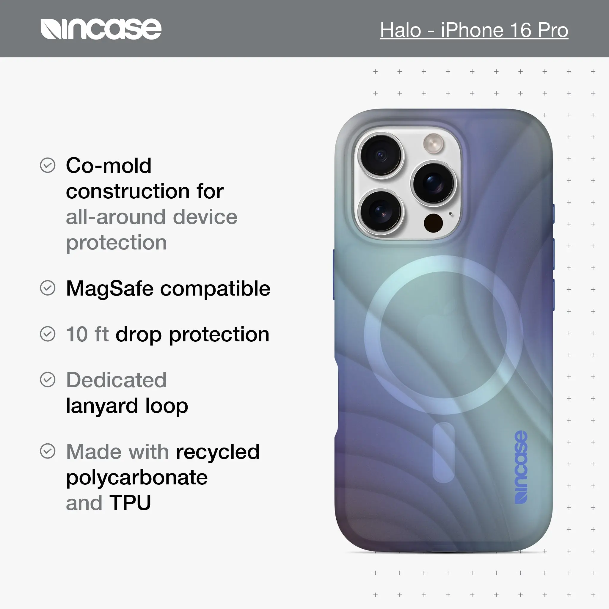 Halo Case with MagSafe for iPhone 16 Pro 15 Halo Case with MagSafe for iPhone 16 Pro