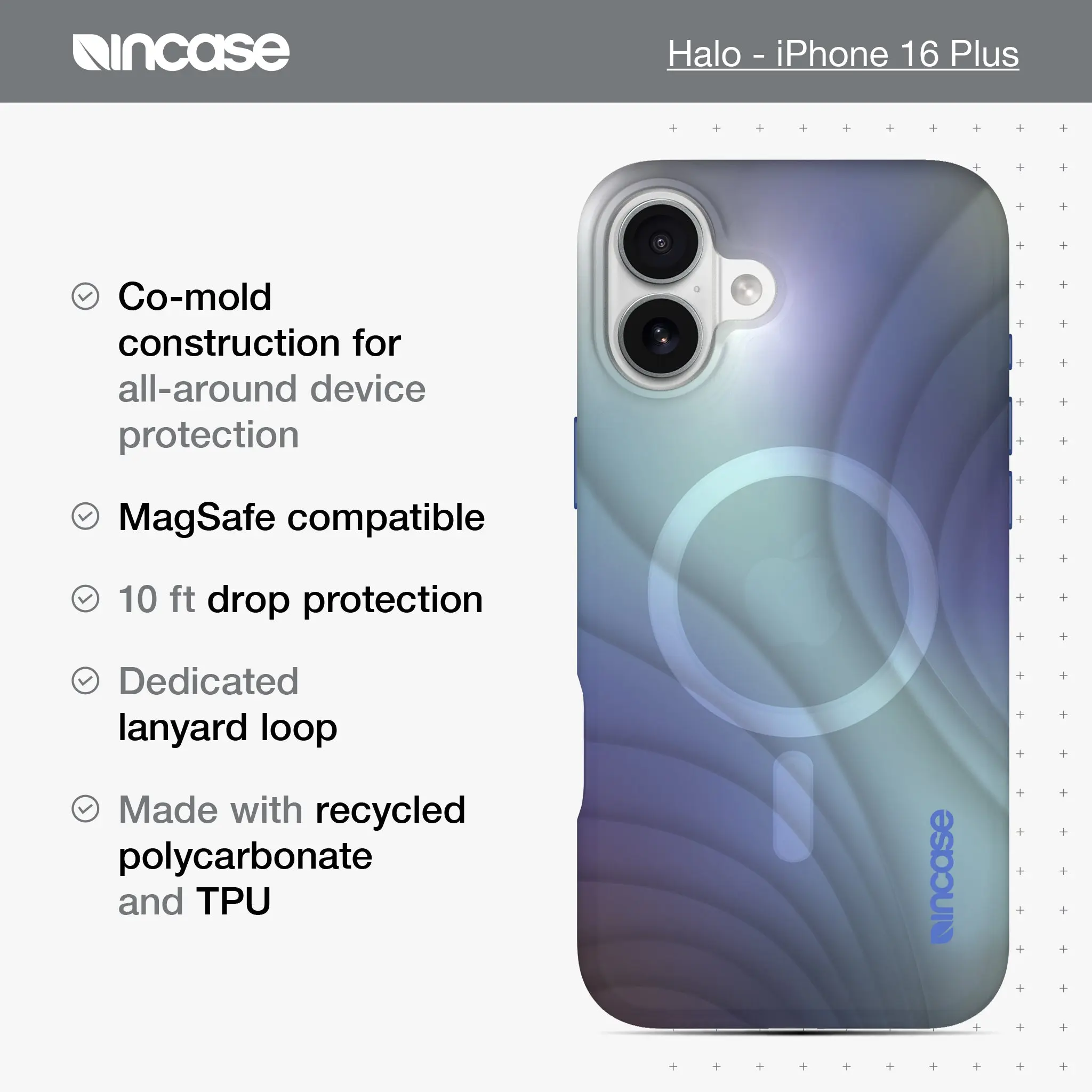 Halo Case with MagSafe for iPhone 16 Plus 7 Halo Case with MagSafe for iPhone 16 Plus