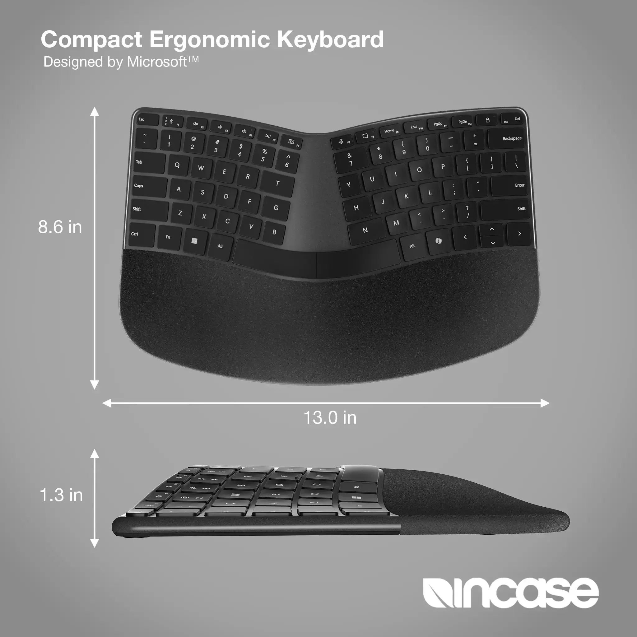 Incase Designed By Microsoft™ Compact Ergonomic Keyboard - APAC - Incase