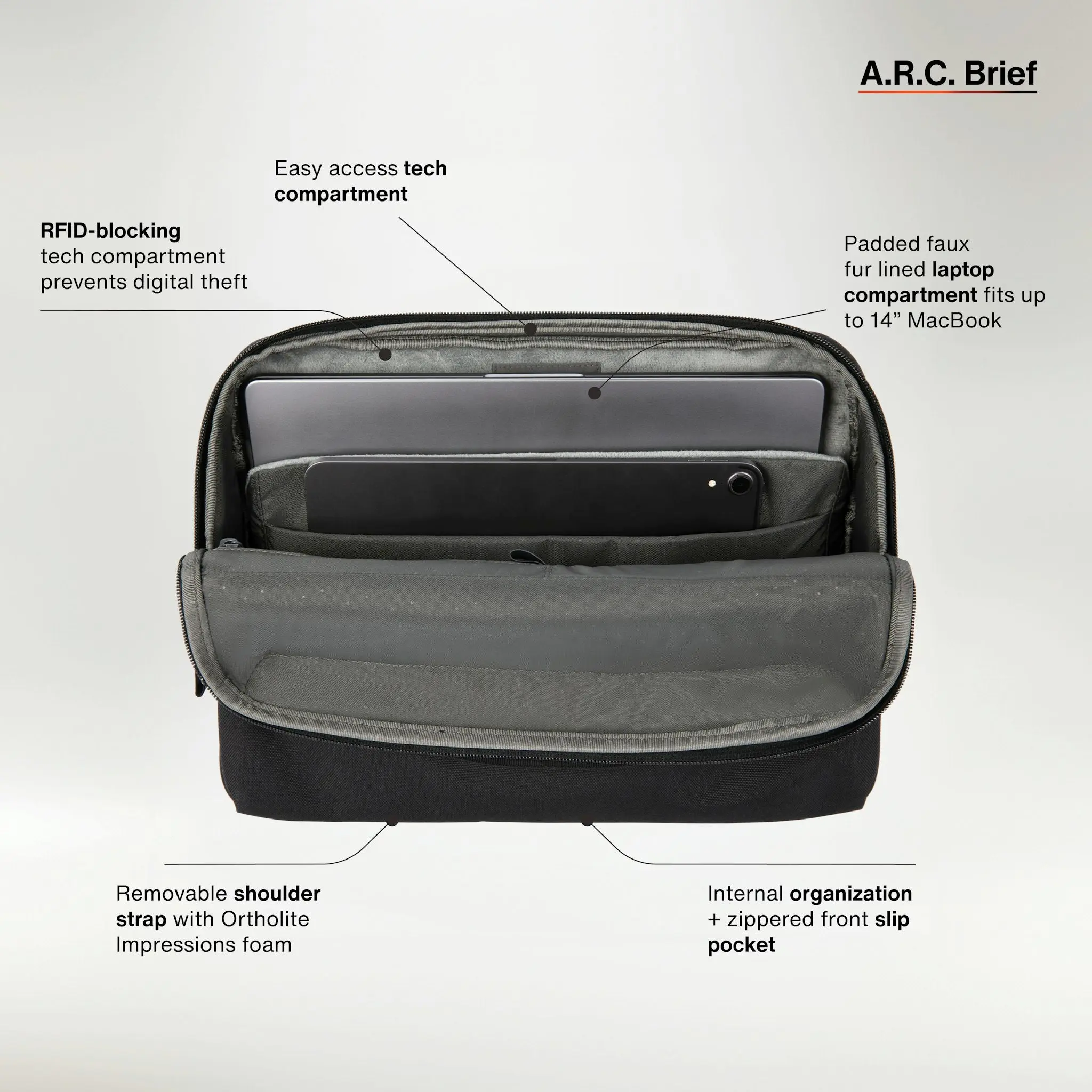 A.R.C. Brief With ReSpun 100% Recycled Polyester 12L